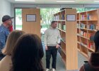 Die Campustour macht Zwischenhalt in der Bibliothek